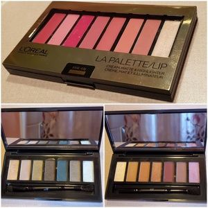 BUNDLE e.l.f. Eye Palettes & L'Oreal Lip Palette